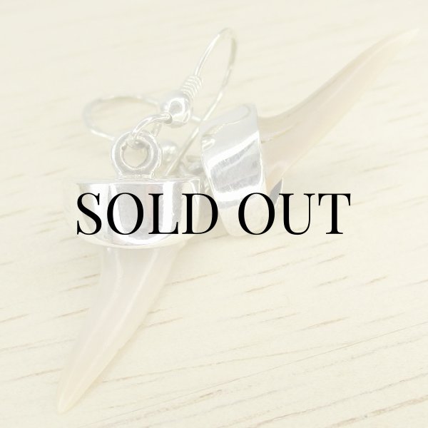 画像4: シルバー シャークティース ピアス (4)