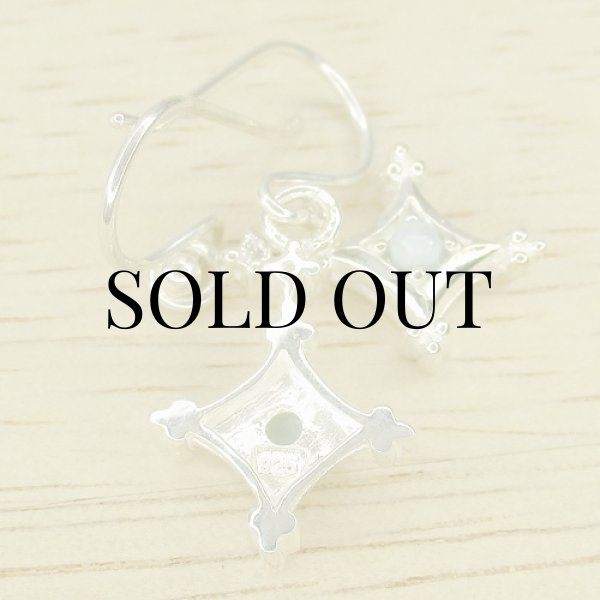 画像6: スターリングシルバー ラリマー ピアス (6)