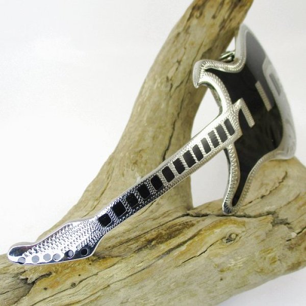 画像3: エレキギター モチーフ バックル (3)