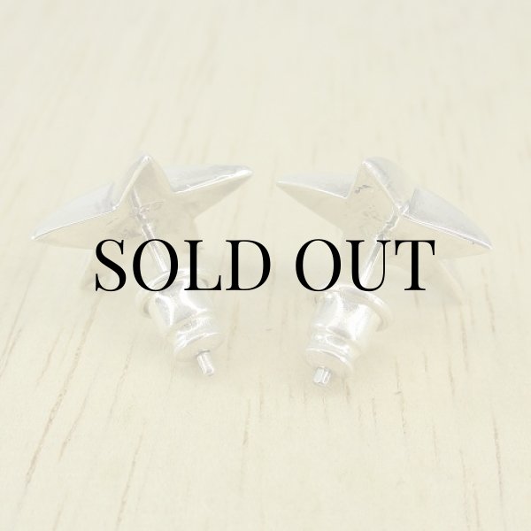 画像3: シルバー ローンスター ピアス (3)