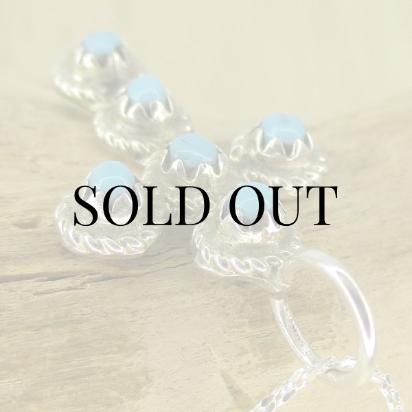 画像6: ナバホ族：ターコイズ付き クロスタイプ ペンダント (6)