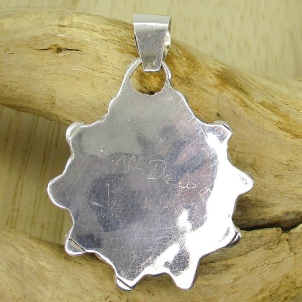 画像4: ズニ族：A N Dewaインレイ サンフェイス デザイン ペンダントトップ (4)