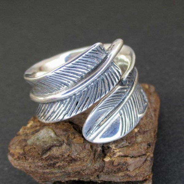 画像7: Feather Design Siver Ring（フェザーデザイン シルバーリング） (7)