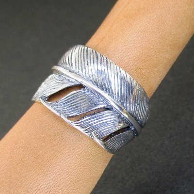 画像1: Feather Design Siver Ring（フェザーデザイン シルバーリング）