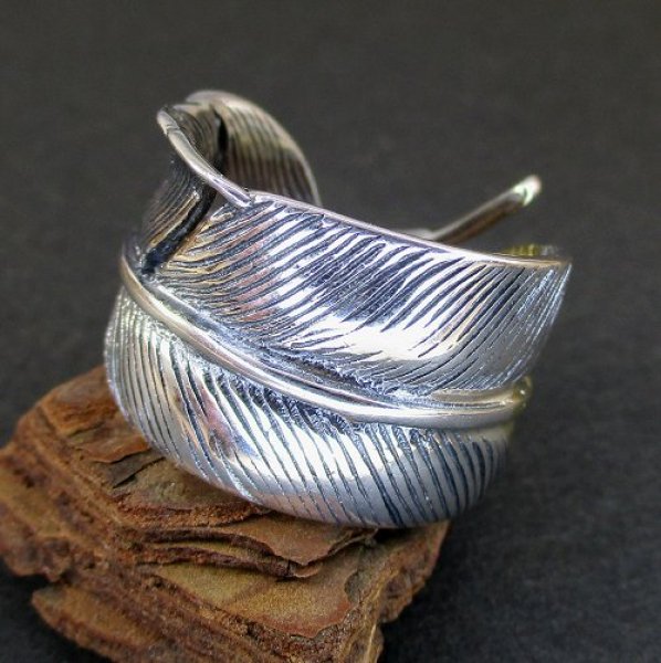 画像1: Feather Design Siver Ring（フェザーデザイン シルバーリング） (1)