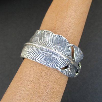 画像1: Feather Design Siver Ring（フェザーデザイン シルバーリング）