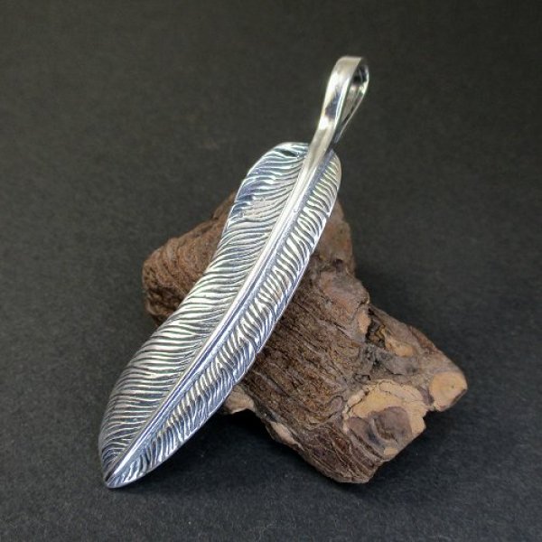 画像1: Silver Feather PendantTop（シルバーフェザー ペンダントトップ） (1)