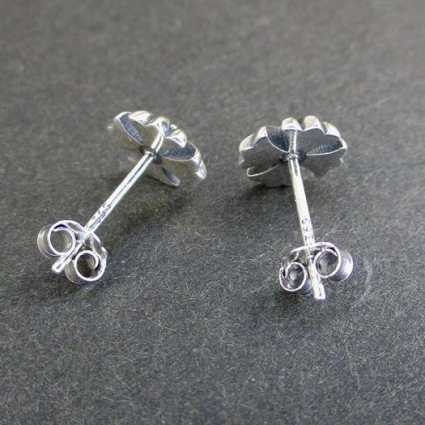 画像4: スターリングシルバー クロス ピアス (4)