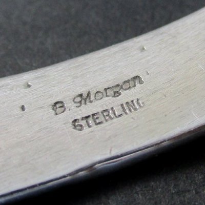 画像2: ナバホ族：Bruce Morgan チゼルワーク シルバー カフブレスレット