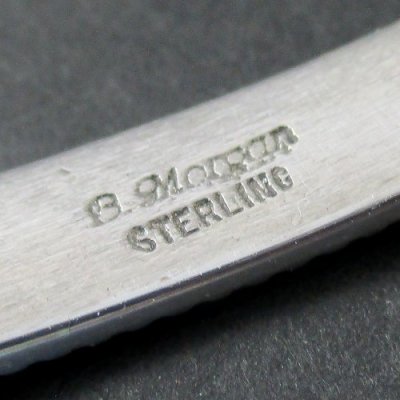 画像2: ナバホ族：Bruce Morgan チゼルワーク シルバー カフブレスレット