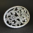 画像2: オーバル オープンワーク フラワー トロフィーバックル (2)